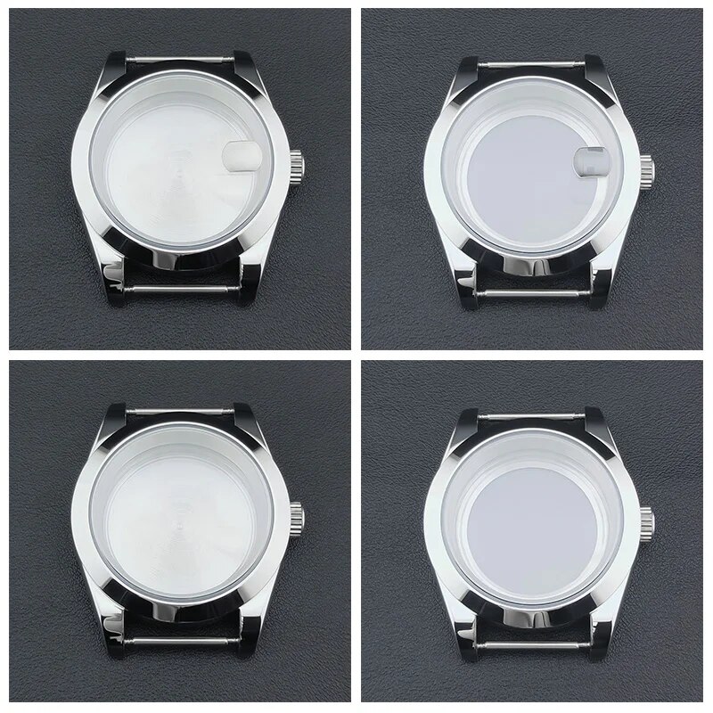 Exhibition Caseback - Neiton 36mm/39mm Silver Watch Case Sapphire
