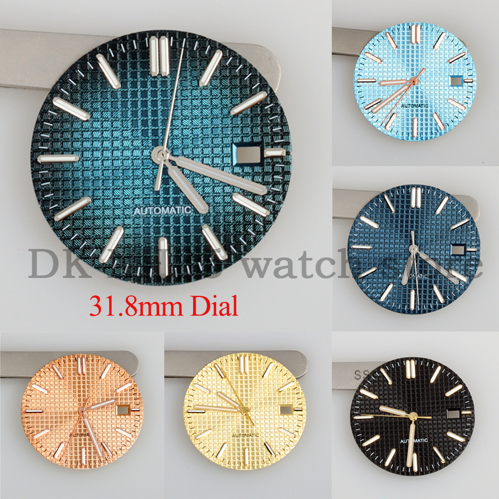 Luxury Watch Face - 31.8mm NH35 Dial Hands Black Blue