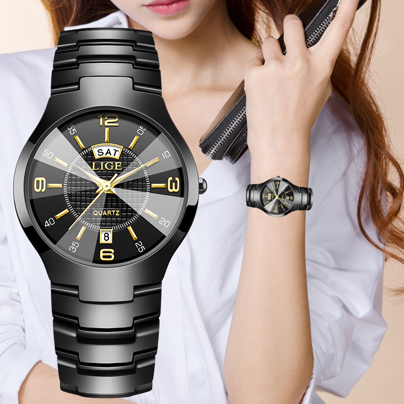 LIGE Fashion Elegant Women's W - Luxury Watch 评论和价格