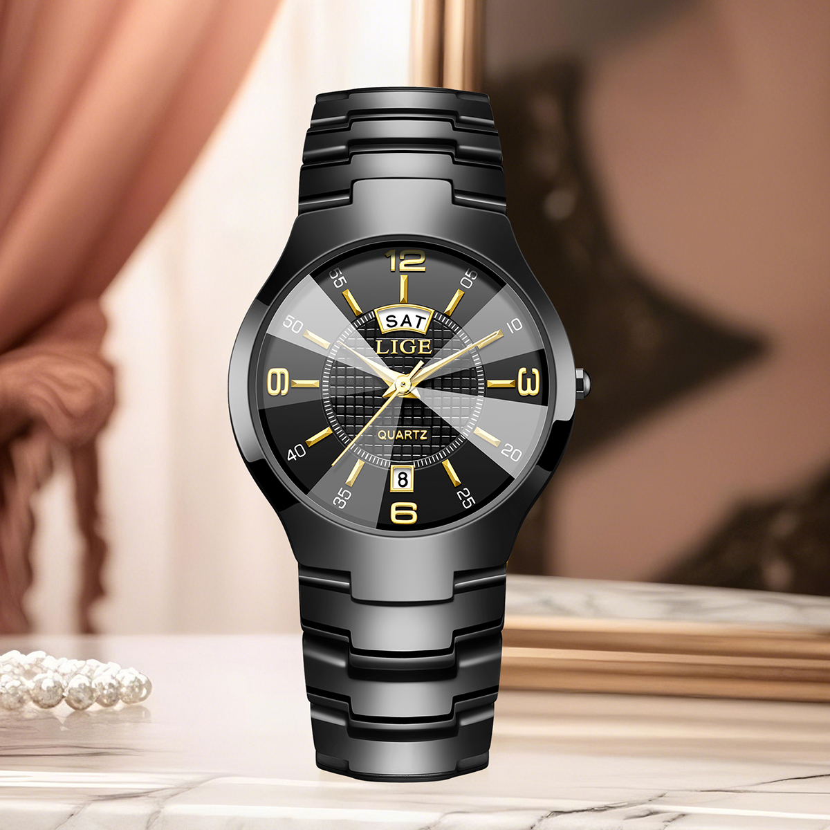 LIGE Fashion Elegant Women's W - Luxury Watch 评论和价格