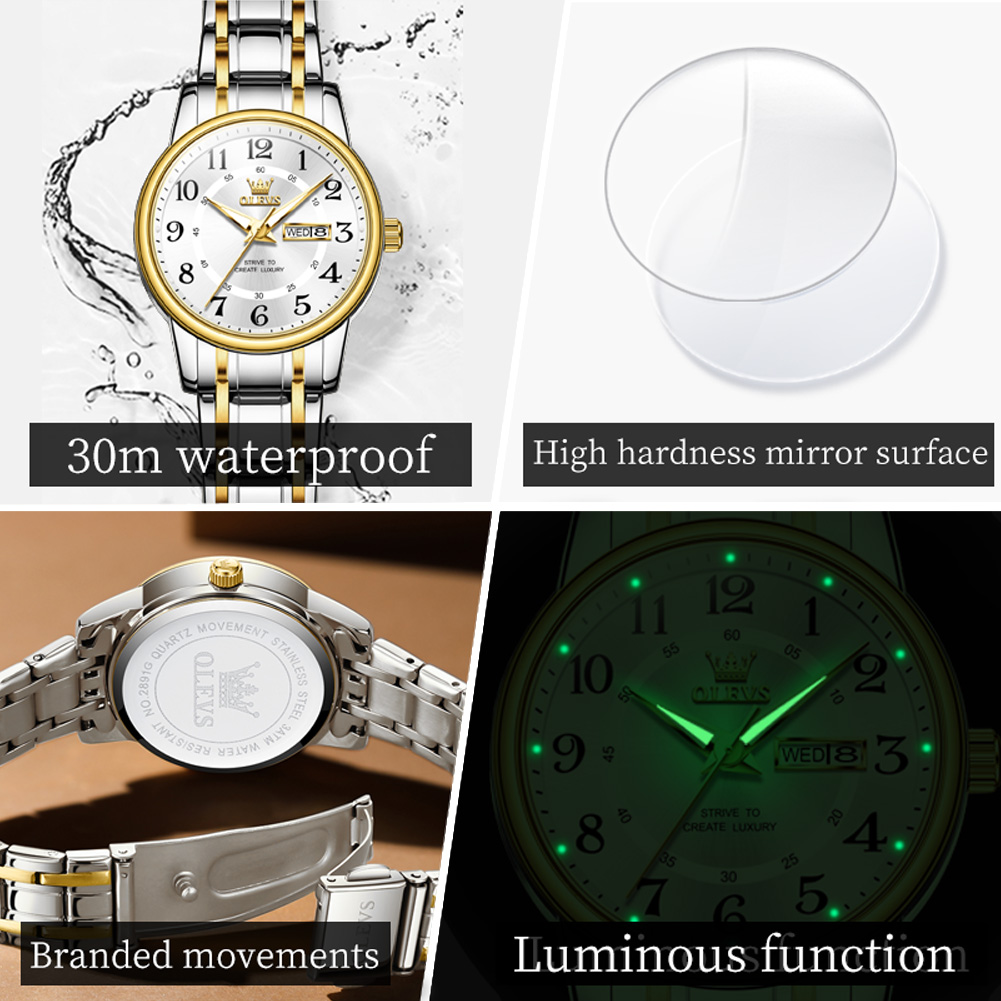 OLEVS 2891 Luxury Brand Fashio - Luxury Watch Index 评论和价格