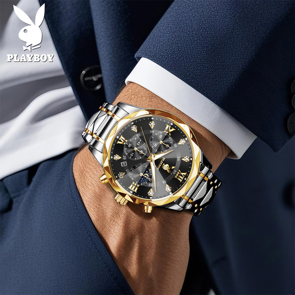 PLAYBOY 3088 Brand original au - Luxury Watch Diamond 评论和价格