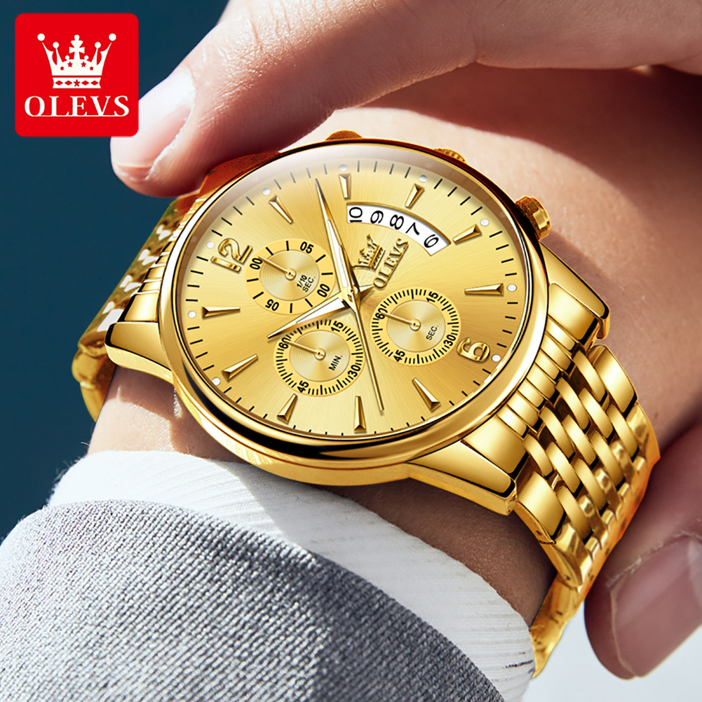 OLEVS luxury brand men's watch - Luxury Watch Brands 评论和价格