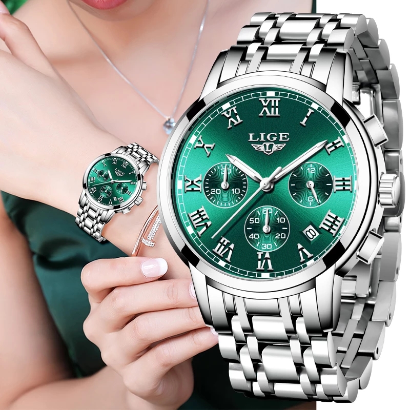 LIGE 2024 New Fashion Women Wa - Luxury Watch Index 评论和价格
