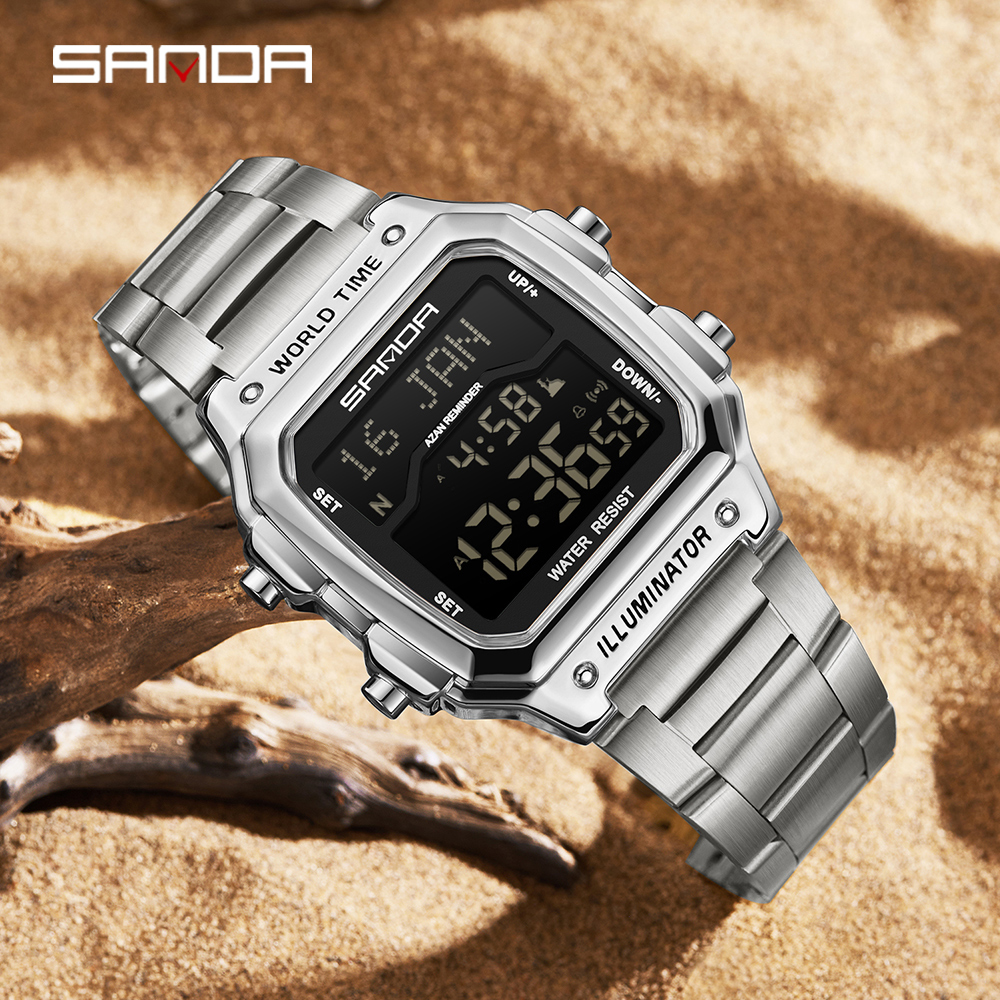 SANDA Luxury Men's Electronic  - Minute Repeater Watch 评论和价格