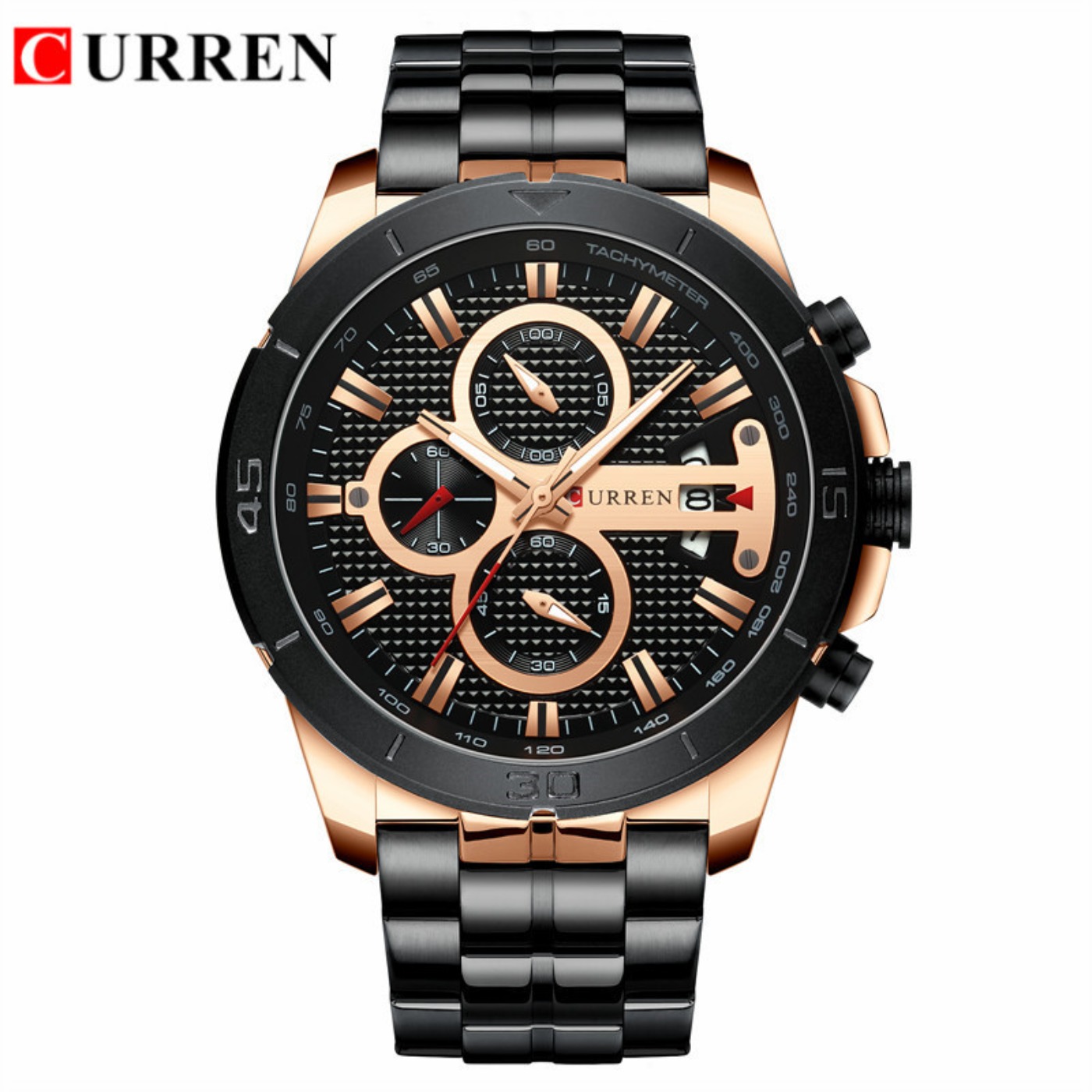 CURREN Watch Men Waterproof Ch - Luxury Watch Brands 评论和价格