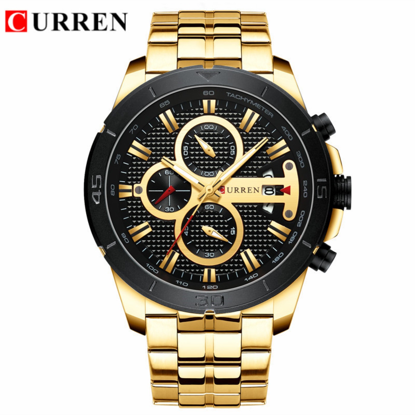 CURREN Watch Men Waterproof Ch - Luxury Watch Brands 评论和价格