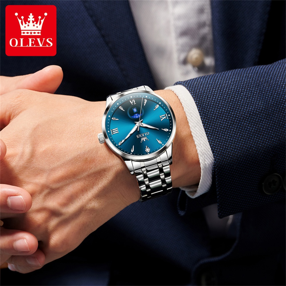 OLEVS Moon Phase men's watches - Luxury Watch Brands 评论和价格
