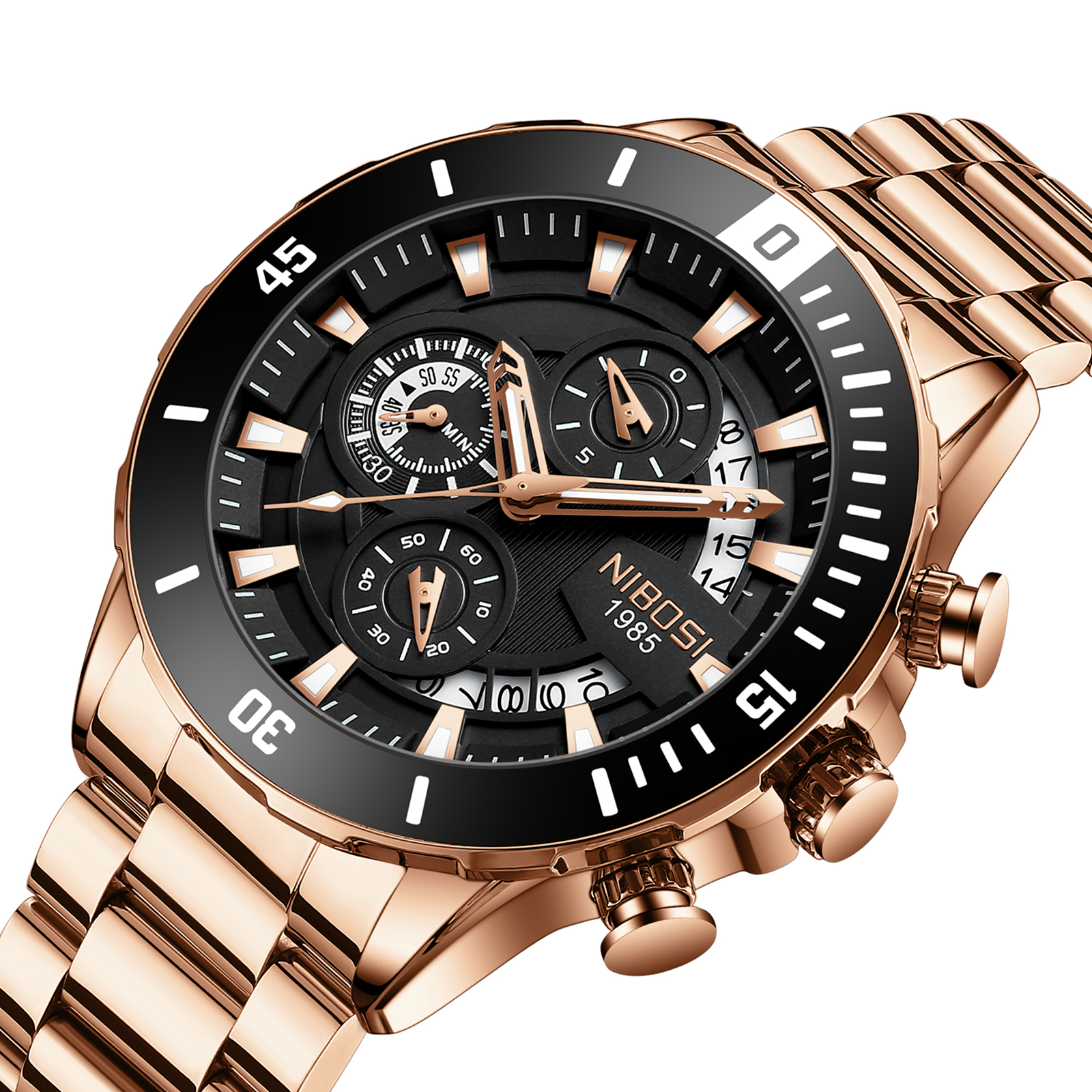 NIBOSI New Men's Watches Top B - Luxury Watch Brands 评论和价格