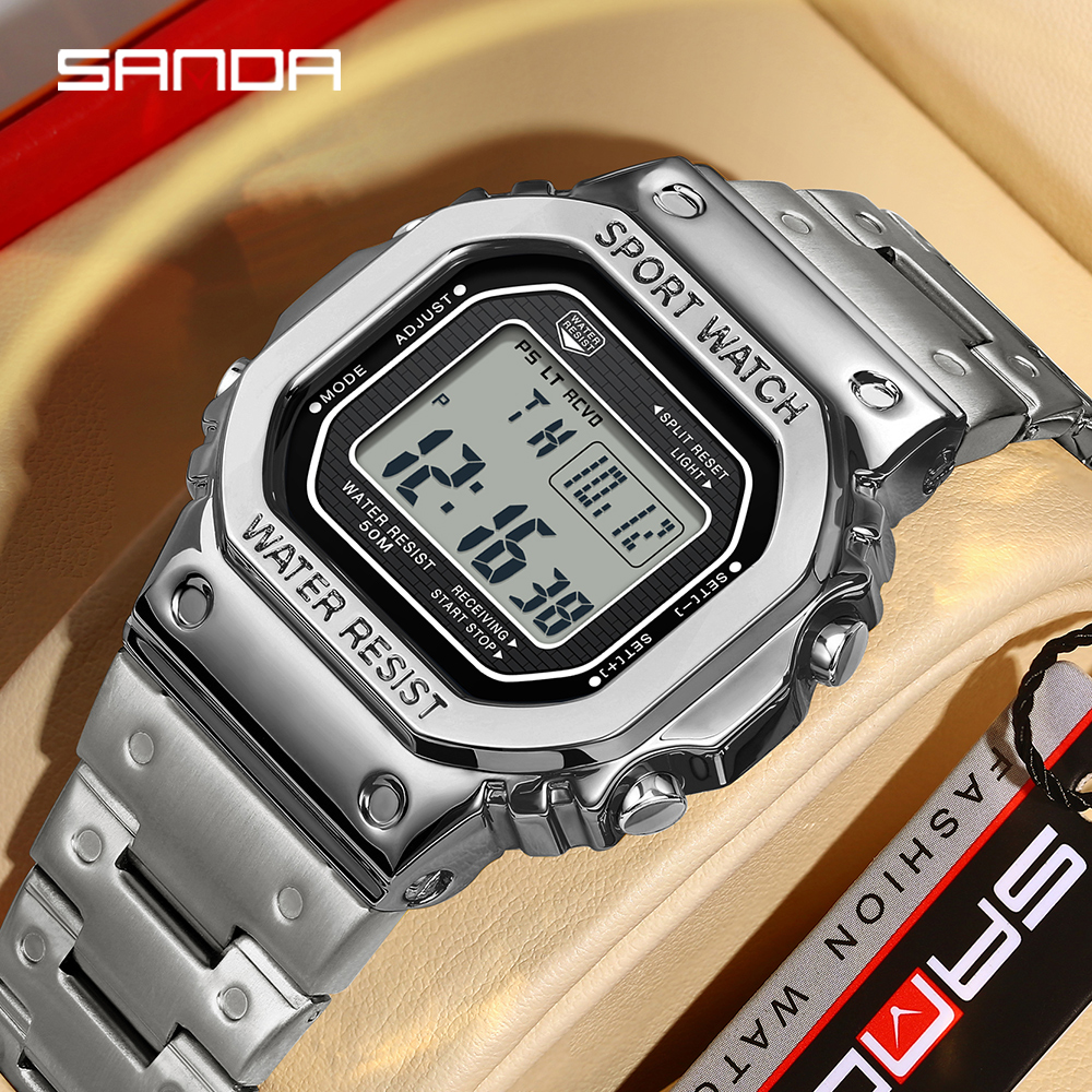 SANDA 2162 Men's Electronic Di - Minute Repeater Watch 评论和价格