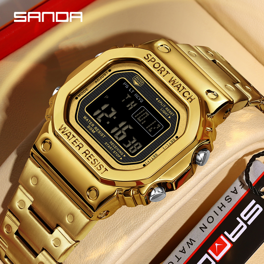 SANDA 2162 Men's Electronic Di - Minute Repeater Watch 评论和价格