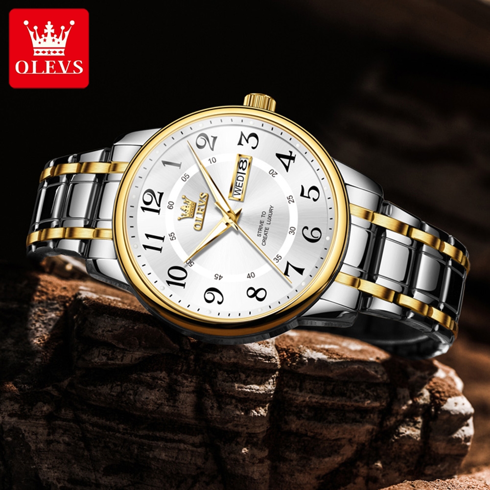 OLEVS Casual fashion men's wat - Luxury Watch Brands 评论和价格