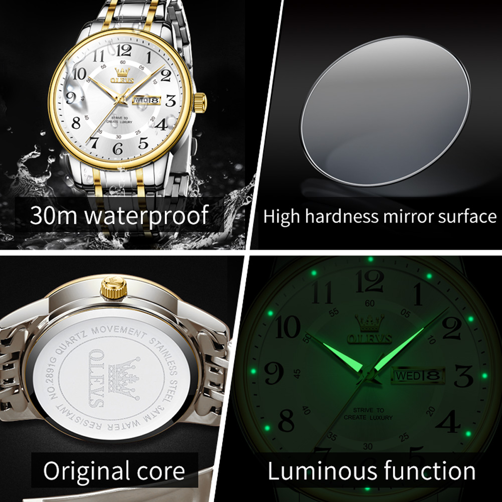 OLEVS Casual fashion men's wat - Luxury Watch Brands 评论和价格