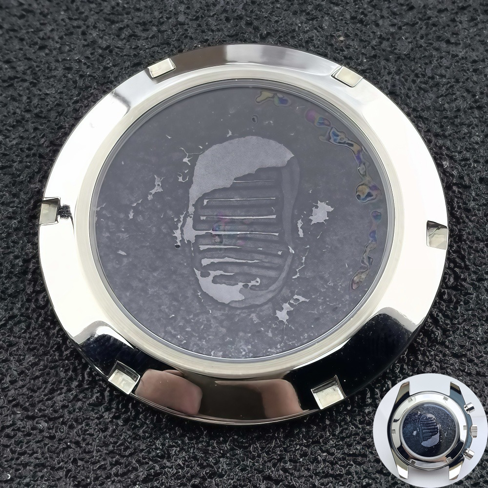 37mm Footprints/moon pattern b - Exhibition Caseback 评论和价格