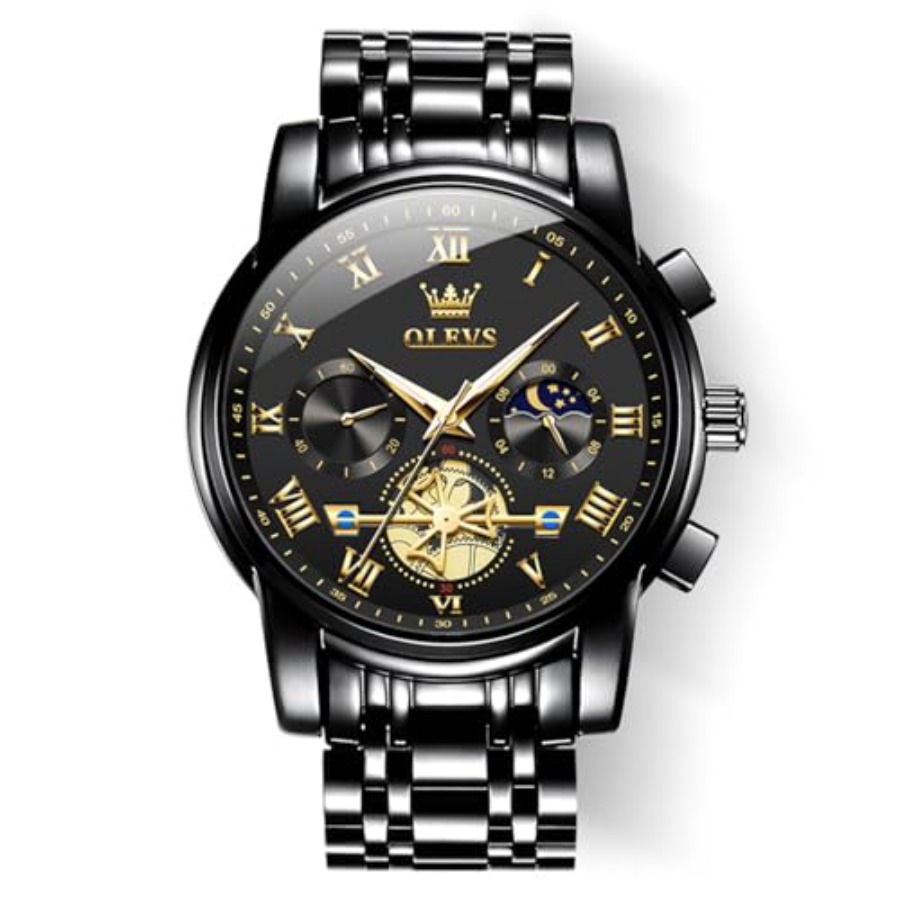 OLEVS Watches Men Waterproof L - Luxury Watch Face 评论和价格