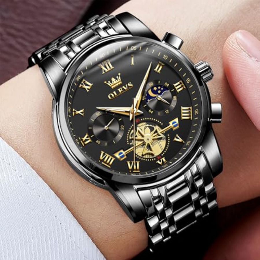 OLEVS Watches Men Waterproof L - Luxury Watch Face 评论和价格