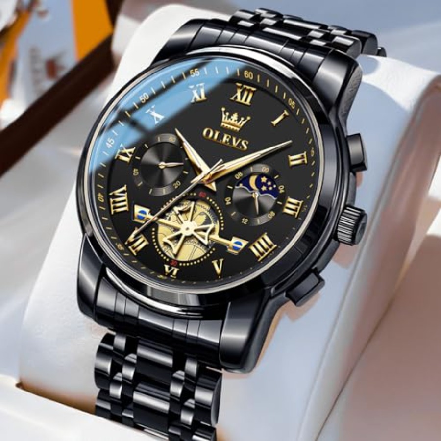 OLEVS Watches Men Waterproof L - Luxury Watch Face 评论和价格