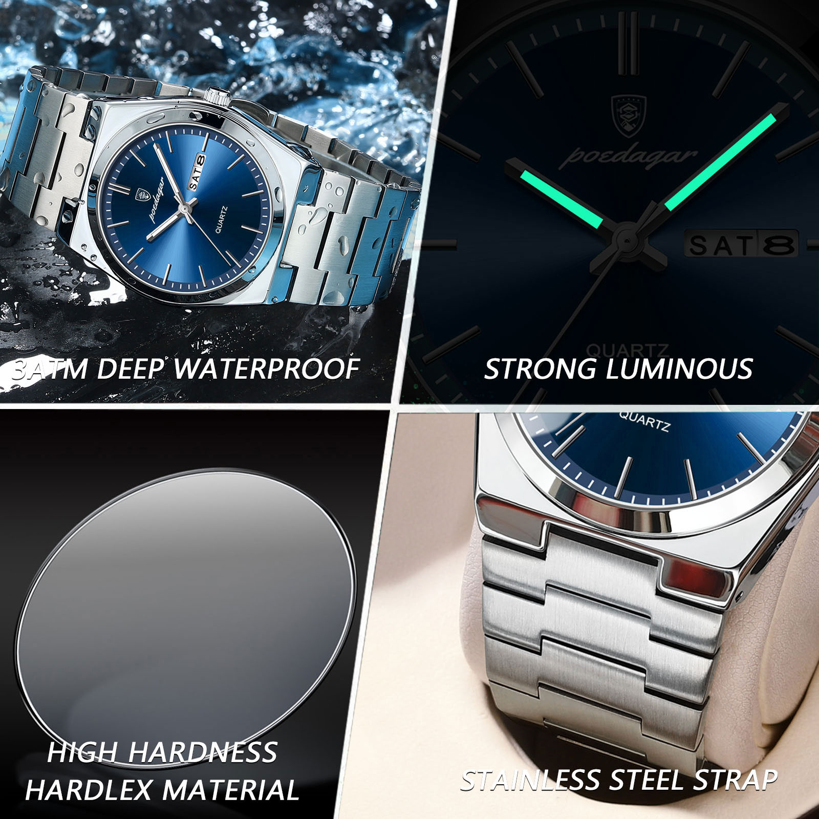 POEDAGAR Luxury Watches For Me - Luxury Watch Unique 评论和价格