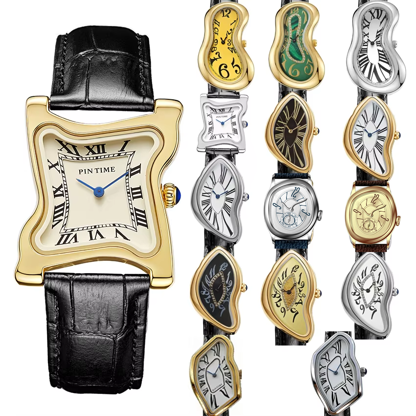 Surrealist Art Melting Clock W - Luxury Watch Unique 评论和价格