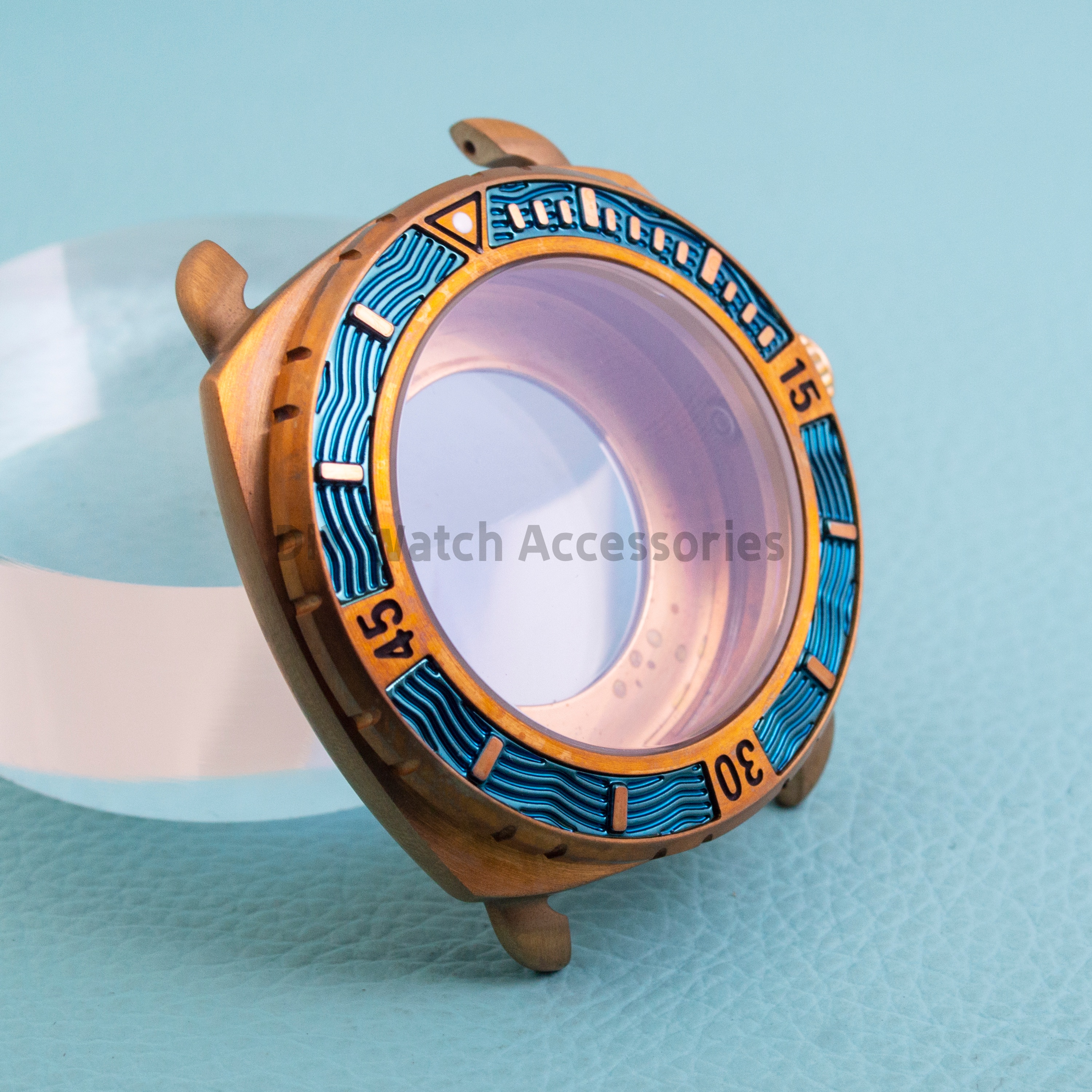NH35 Bronze Case Watch Case Pa - Exhibition Caseback 评论和价格