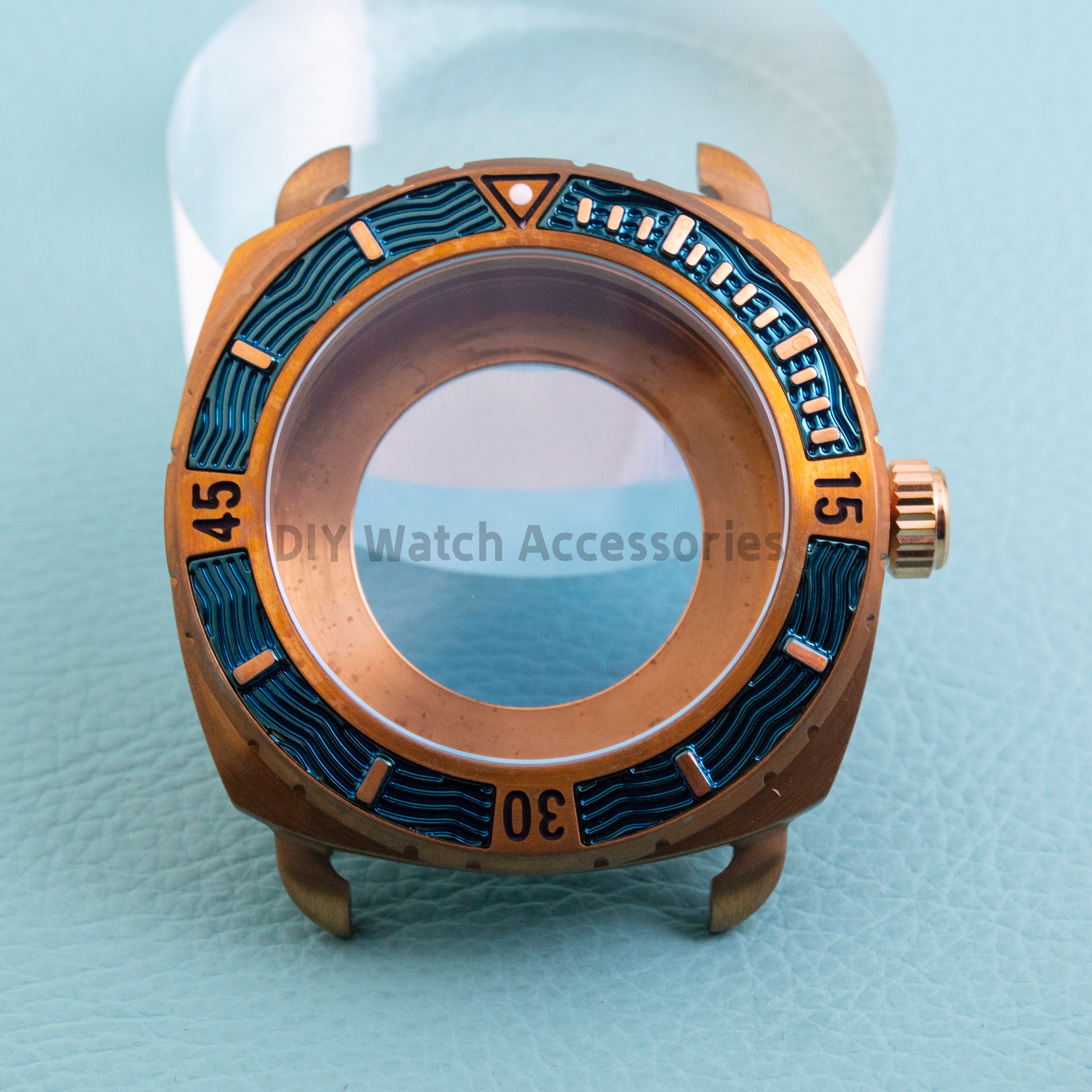NH35 Bronze Case Watch Case Pa - Exhibition Caseback 评论和价格