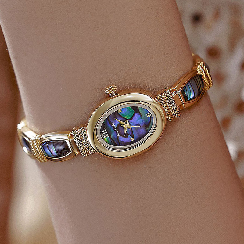 Oval Dial Women Bracelet Watch - Luxury Watch Unique 评论和价格
