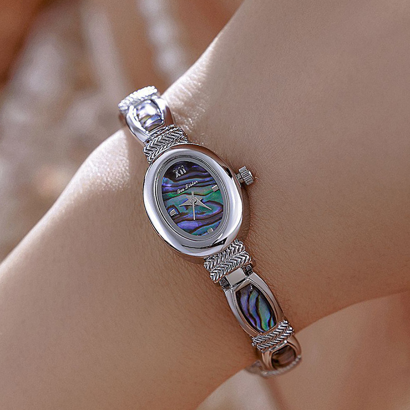 Oval Dial Women Bracelet Watch - Luxury Watch Unique 评论和价格