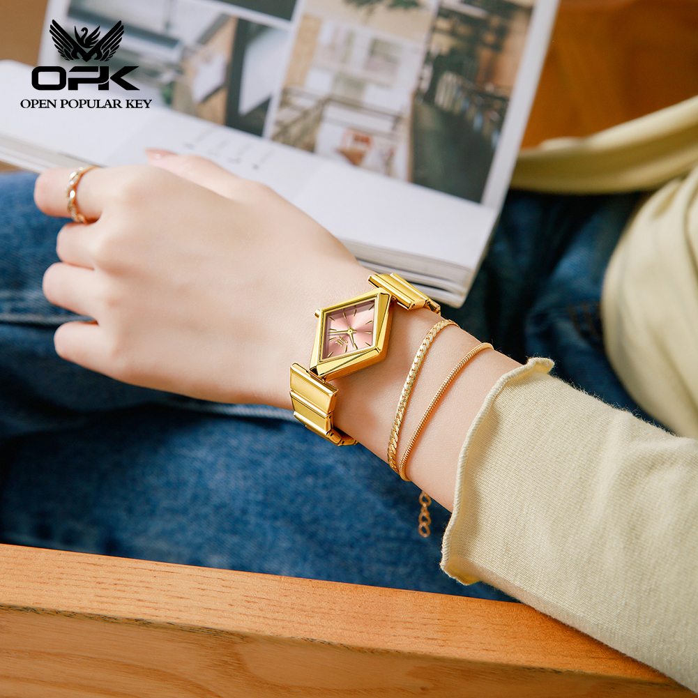 OPK 6082 Elegance Women Quartz - Luxury Watch Diamond 评论和价格