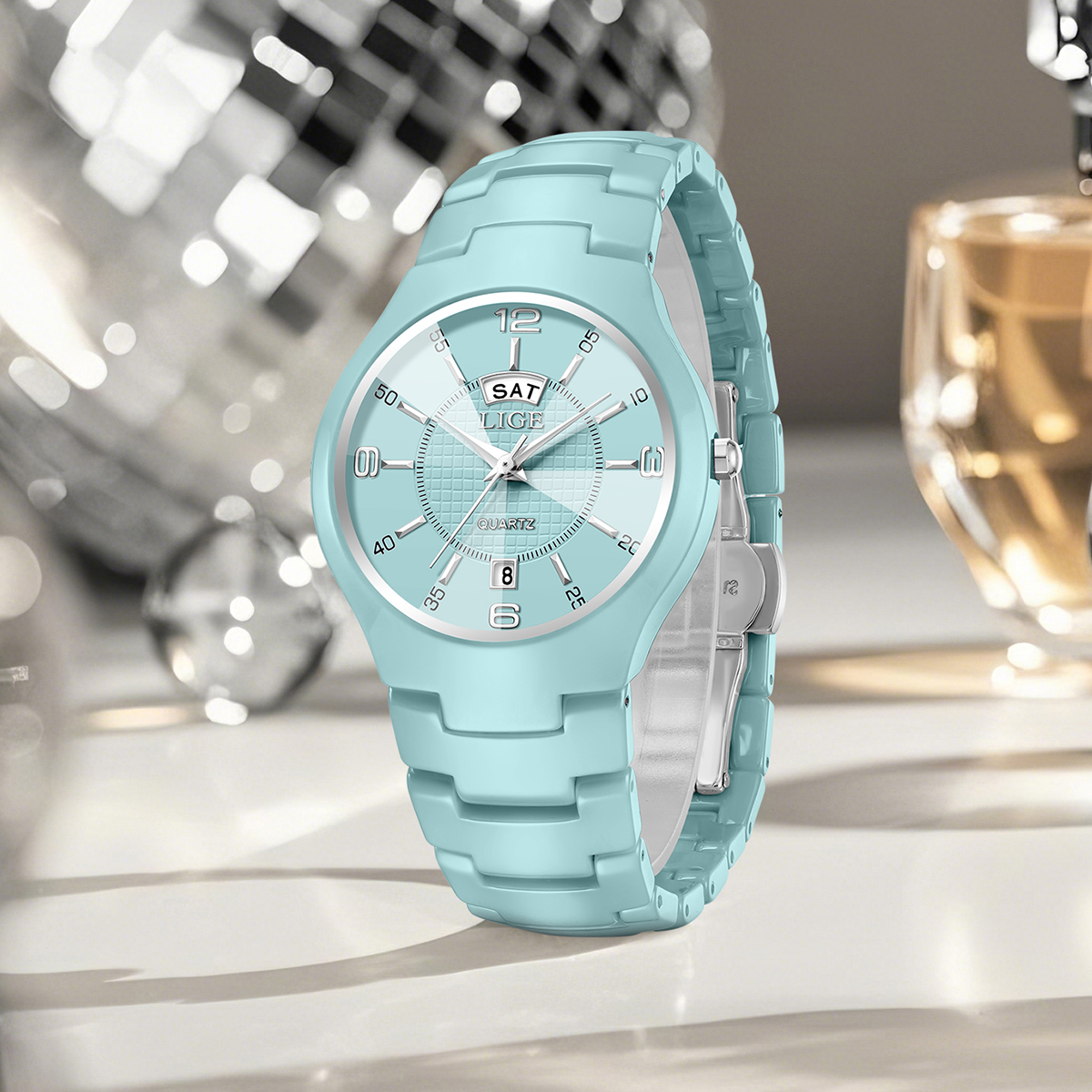LIGE Luxury Elegant Quartz Wom - Luxury Watch 评论和价格