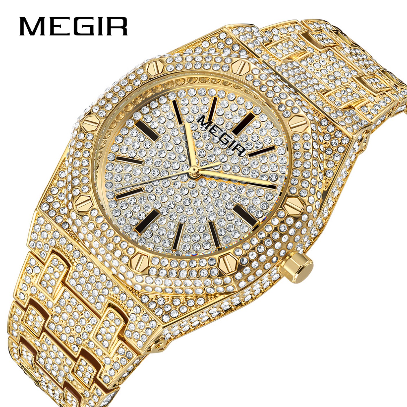 MEGIR Luxury Quartz Rhinestone - Luxury Watch Brands 评论和价格