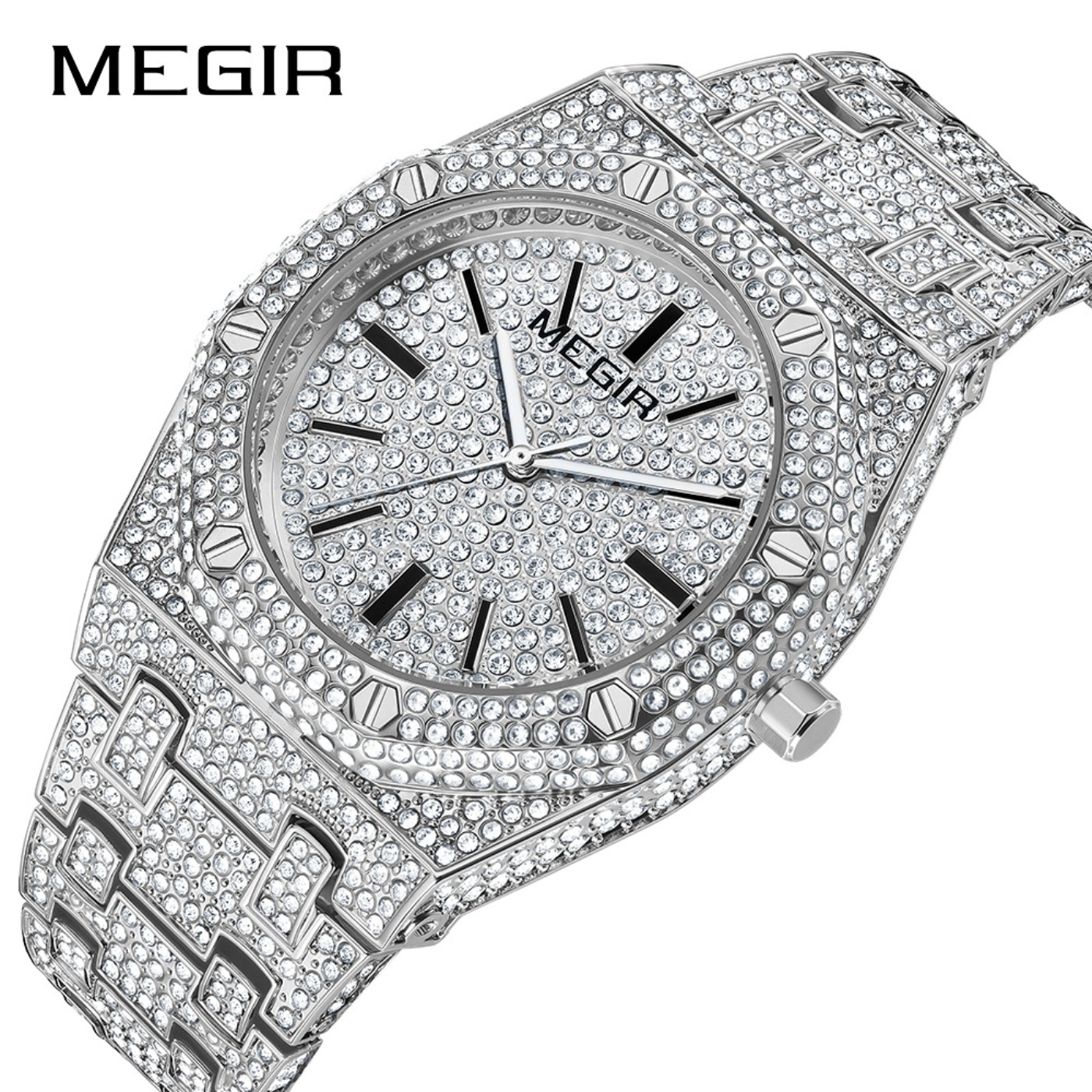 MEGIR Luxury Quartz Rhinestone - Luxury Watch Brands 评论和价格