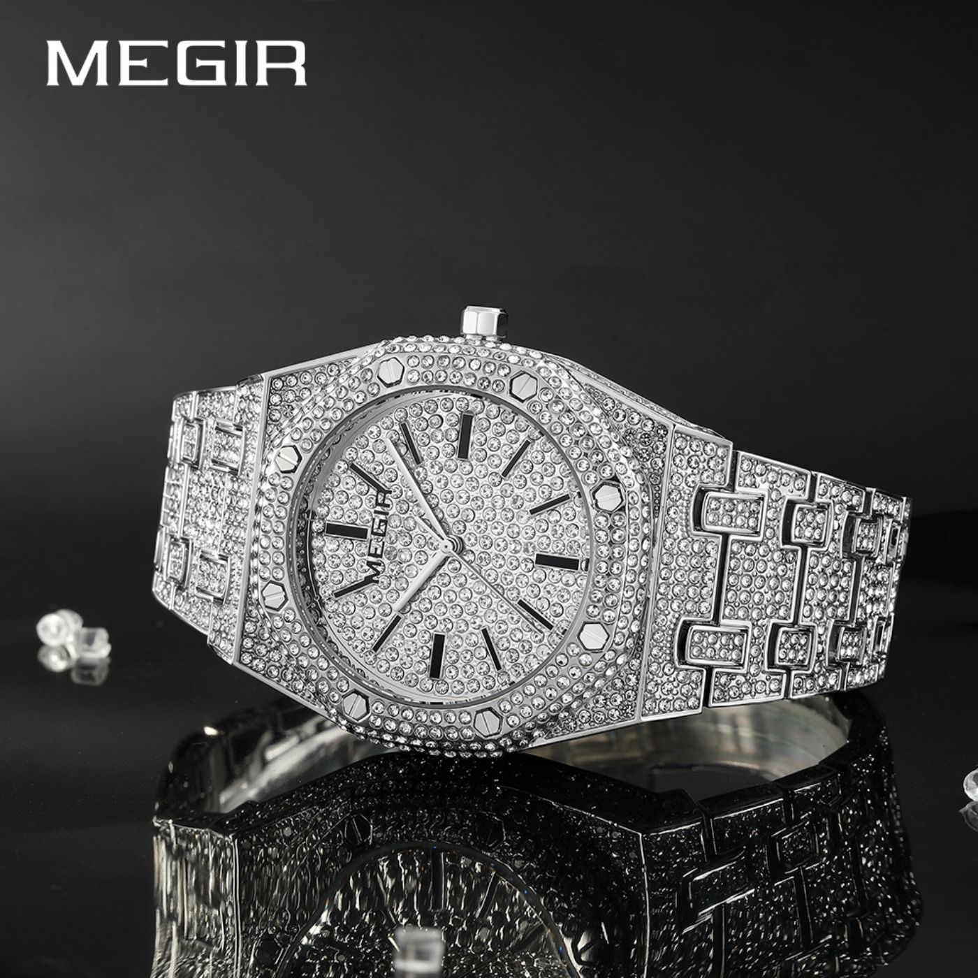 MEGIR Luxury Quartz Rhinestone - Luxury Watch Brands 评论和价格