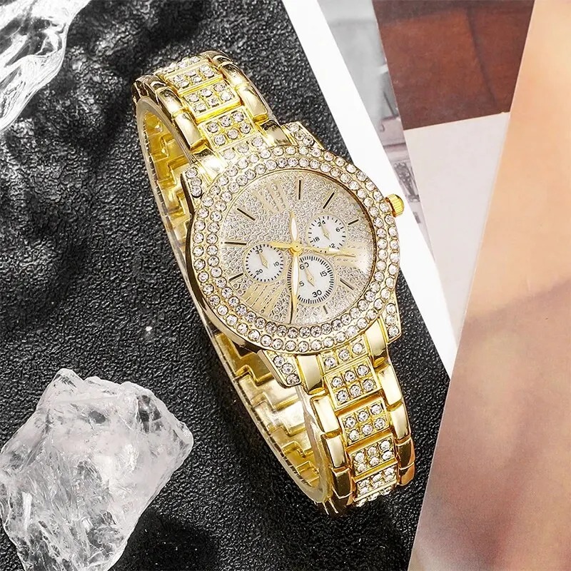 Women's Quartz Watch Gold Luxu - Luxury Watch 评论和价格