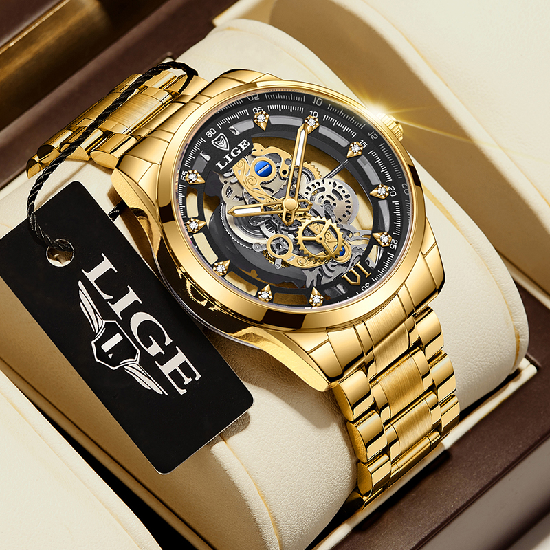 2026 LIGE Men Watch Skeleton A - Luxury Watch Top 10 评论和价格