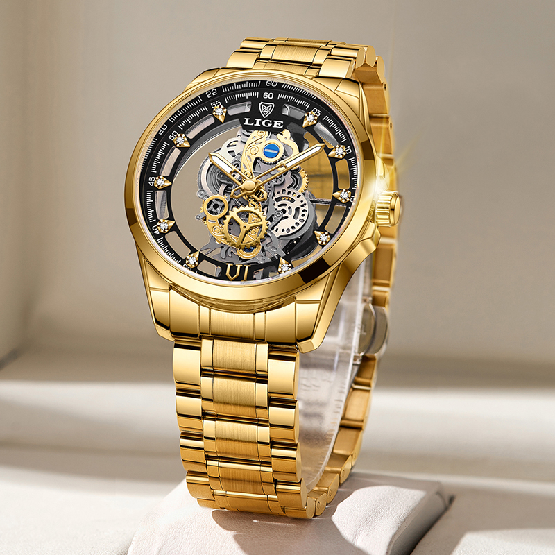 2026 LIGE Men Watch Skeleton A - Luxury Watch Top 10 评论和价格