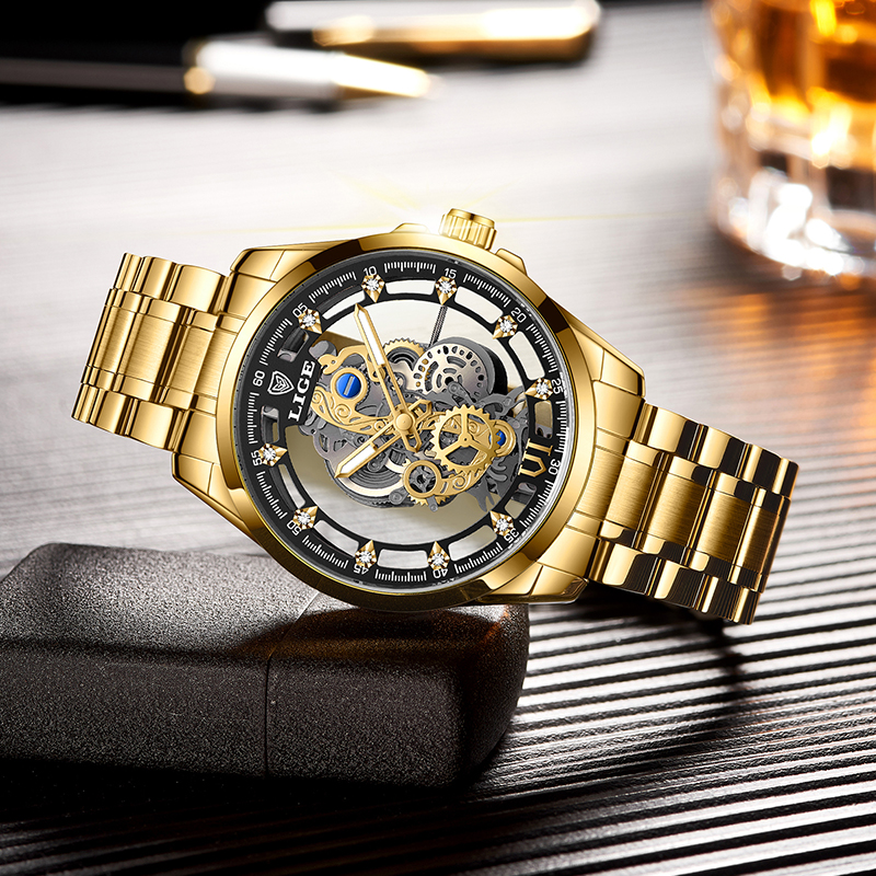 2026 LIGE Men Watch Skeleton A - Luxury Watch Top 10 评论和价格