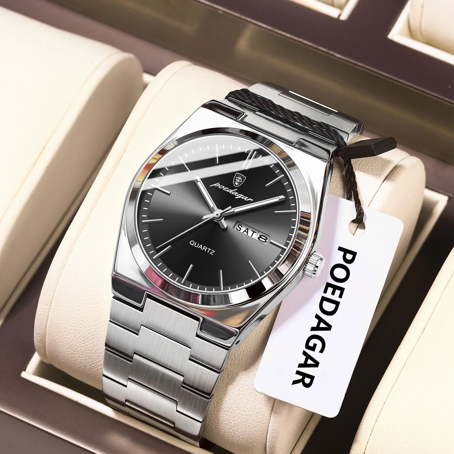 POEDAGAR Luxury Men's Quartz W - Luxury Watch Unique 评论和价格