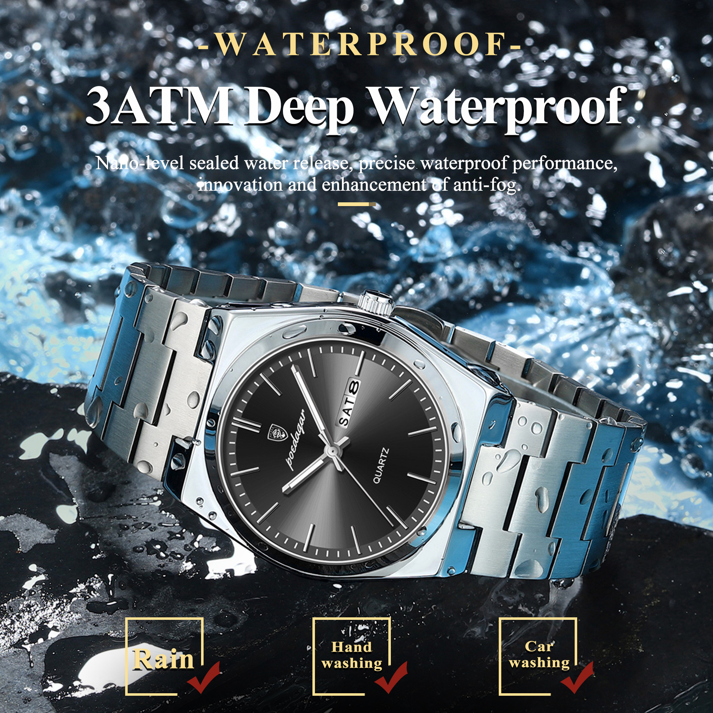 POEDAGAR Luxury Men's Quartz W - Luxury Watch Unique 评论和价格