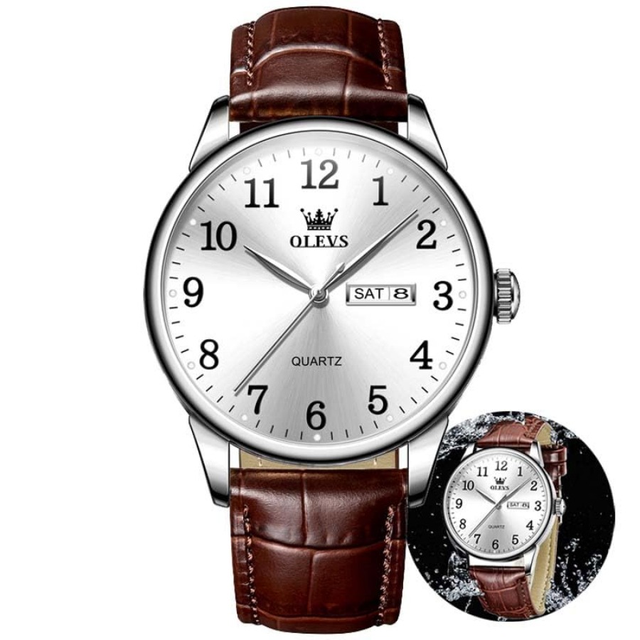 OLEVS Men Watches Dress Waterp - Luxury Watch Nice 评论和价格