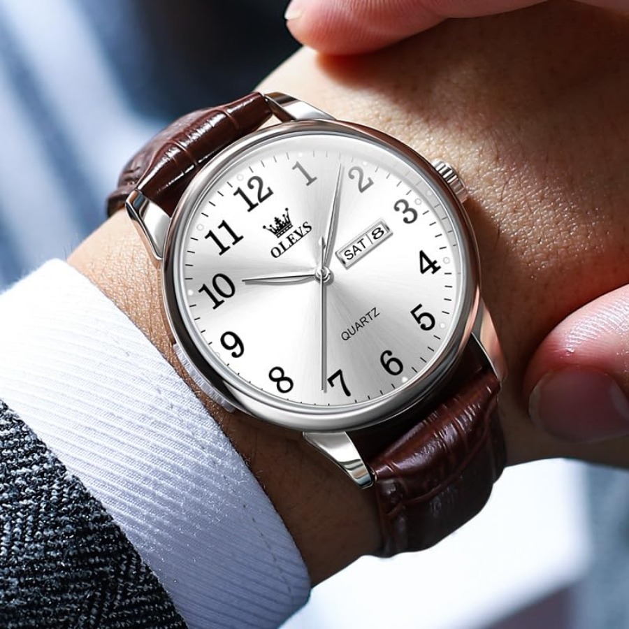 OLEVS Men Watches Dress Waterp - Luxury Watch Nice 评论和价格