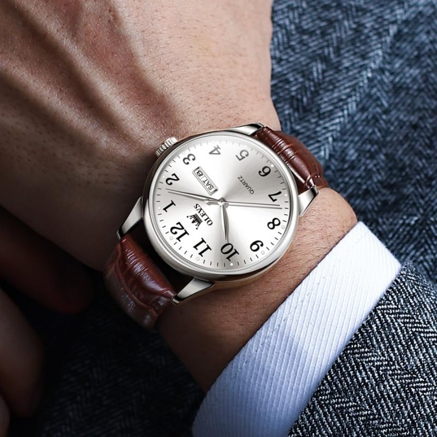 OLEVS Men Watches Dress Waterp - Luxury Watch Nice 评论和价格