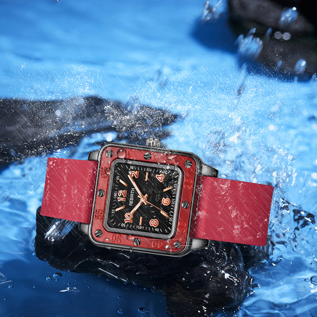 Square Silicone Band Women Wat - Luxury Watch Top 10 评论和价格