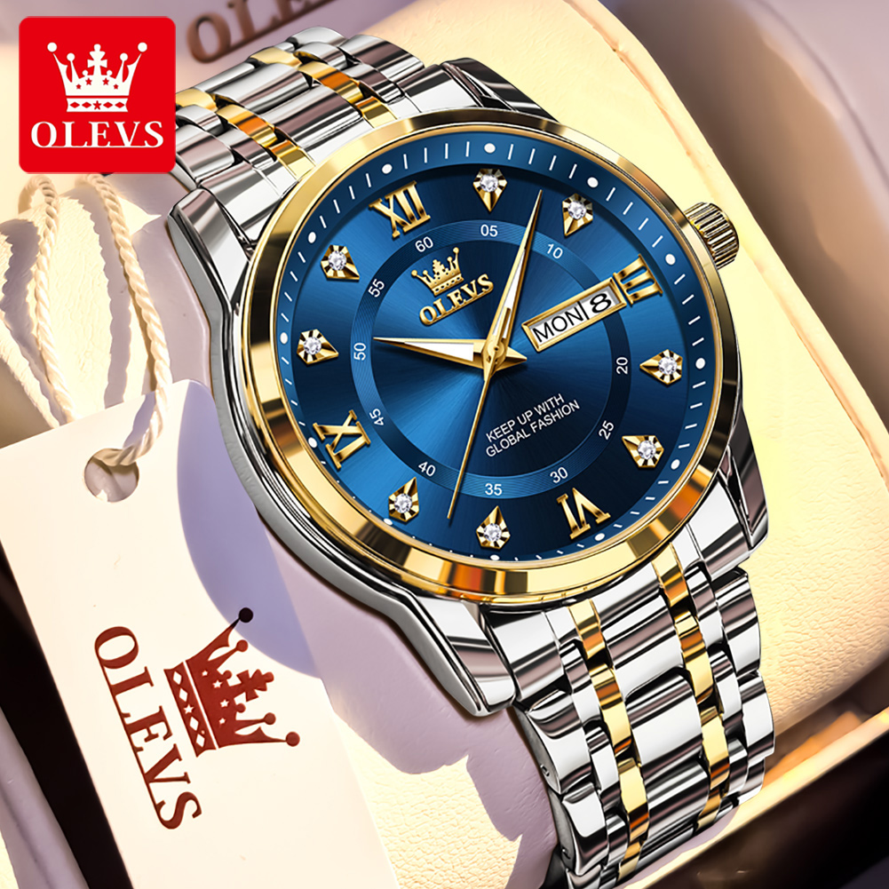 OLEVS Brand Fashion men's watc - Luxury Watch Brands 评论和价格