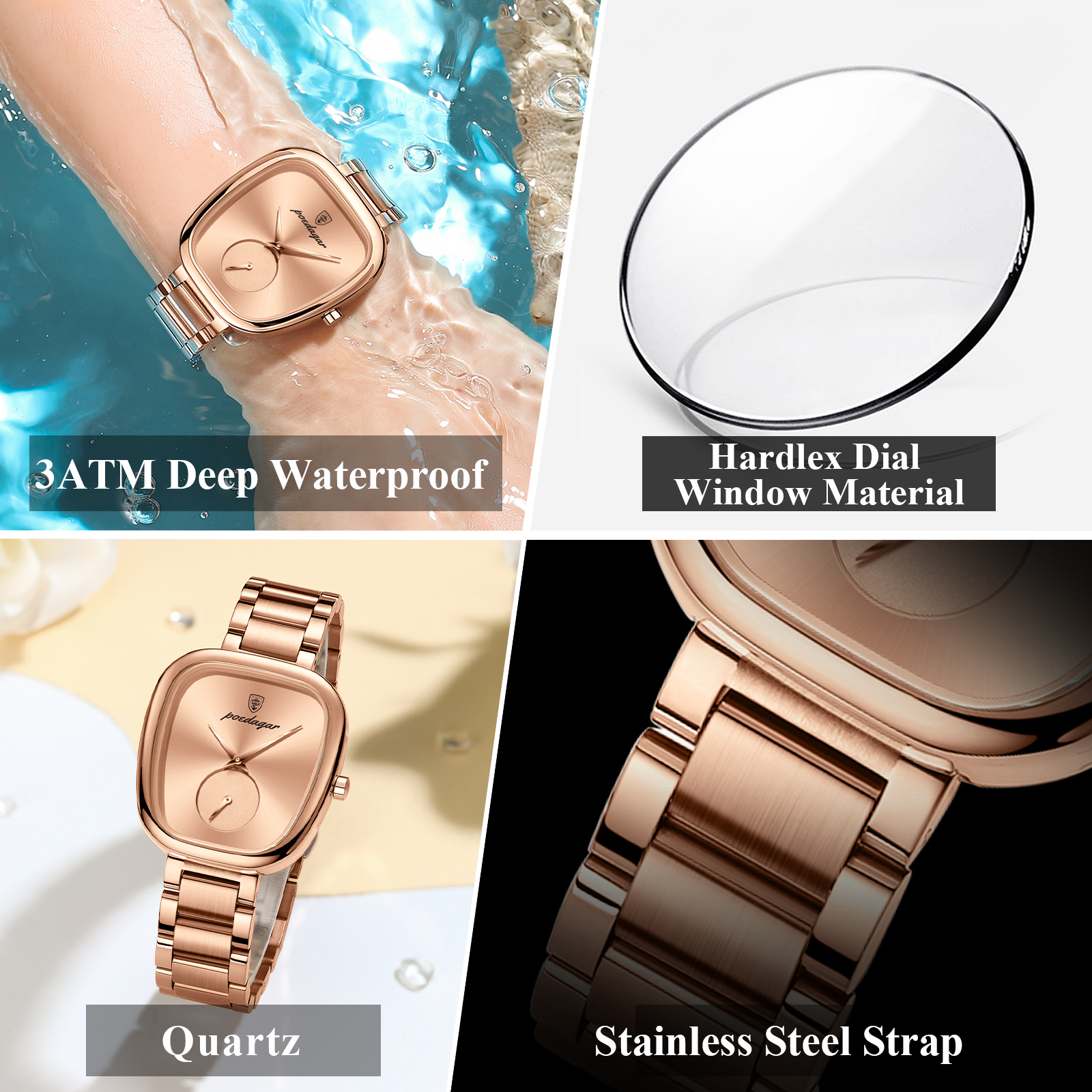 POEDAGAR Top Fashion Woman Wri - Luxury Watch Top 10 评论和价格