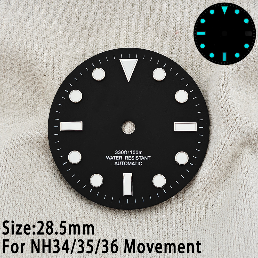 28.5mm Green Enamel Sub Style  - Exhibition Caseback 评论和价格