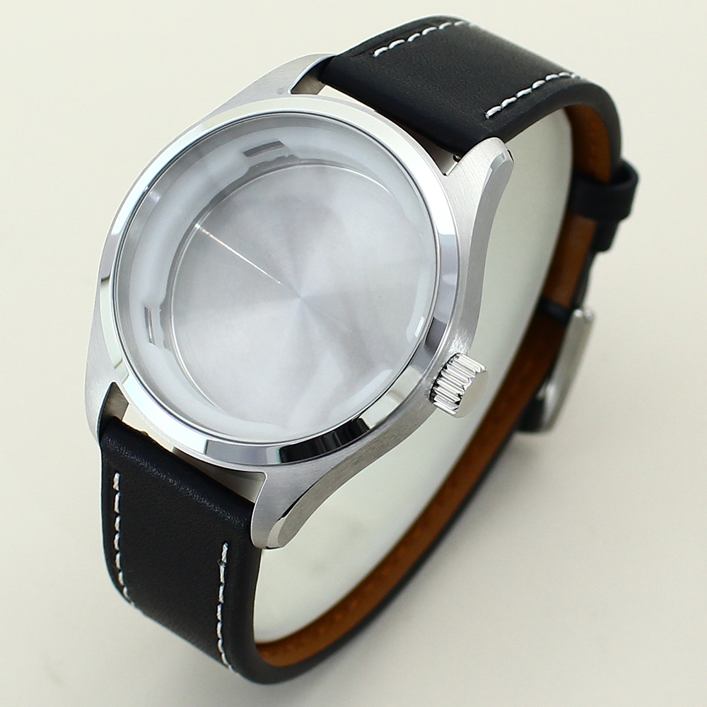 40mm Brushed Pilot Watch Case  - Exhibition Caseback 评论和价格