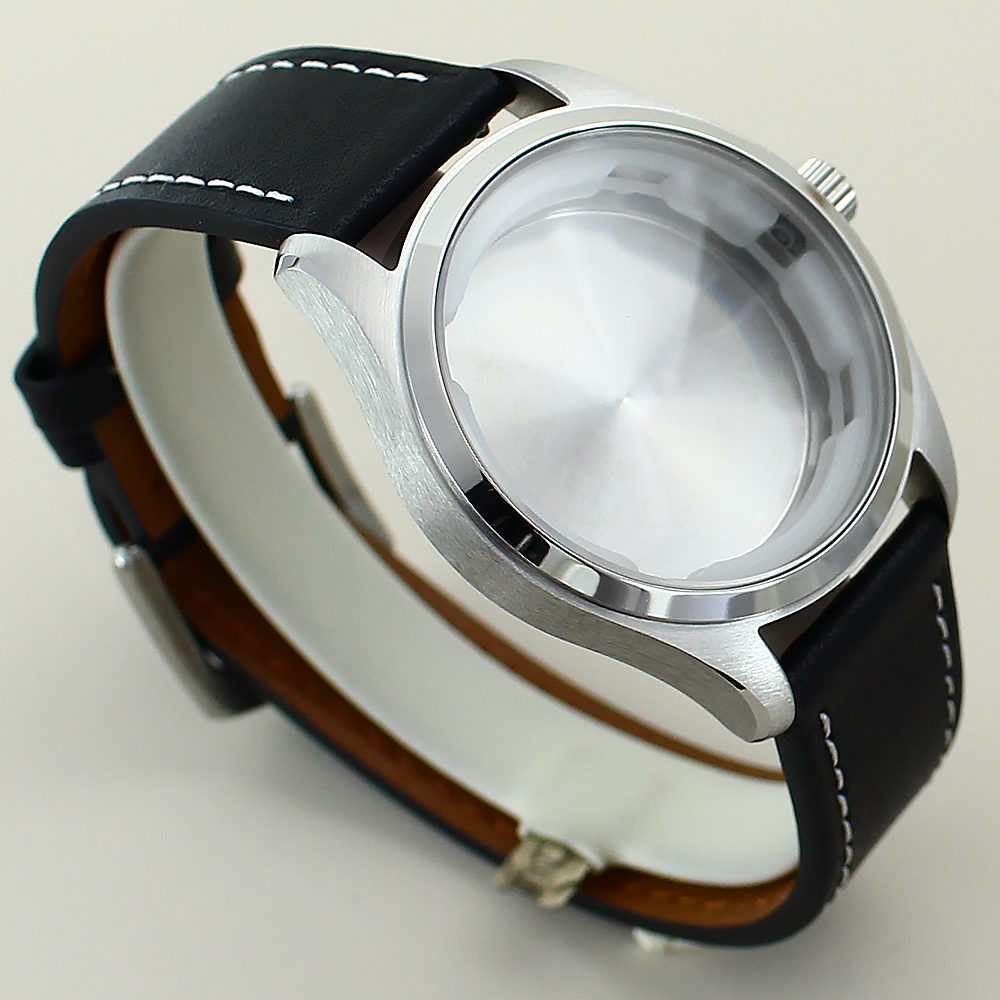 40mm Brushed Pilot Watch Case  - Exhibition Caseback 评论和价格