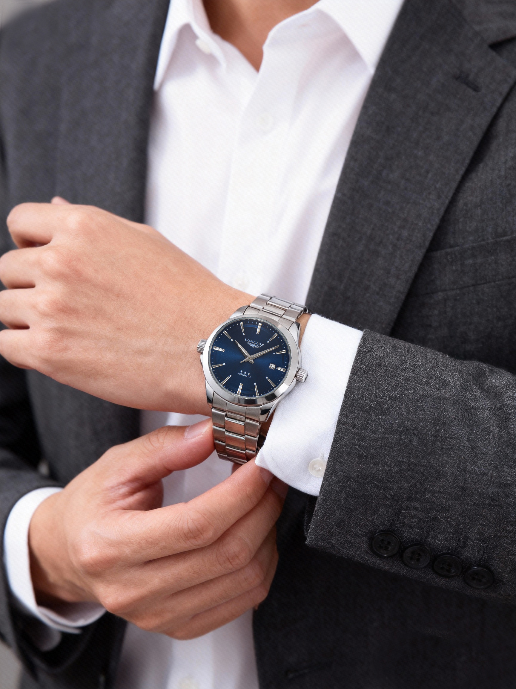 Men automatic watch business d - Automatic Pilot Watch 评论和价格