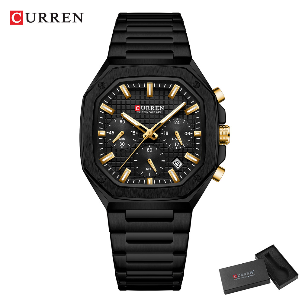 CURREN Luxury Square Chrono Wa - Luxury Watch Design 评论和价格