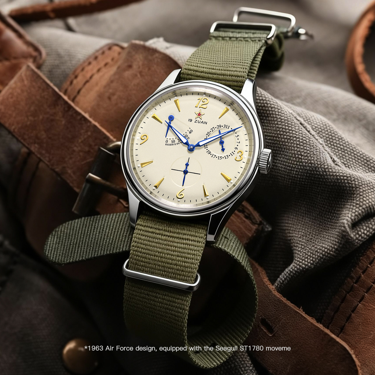 Seagull ST1780 New 1963 40mm M - Automatic Pilot Watch 评论和价格